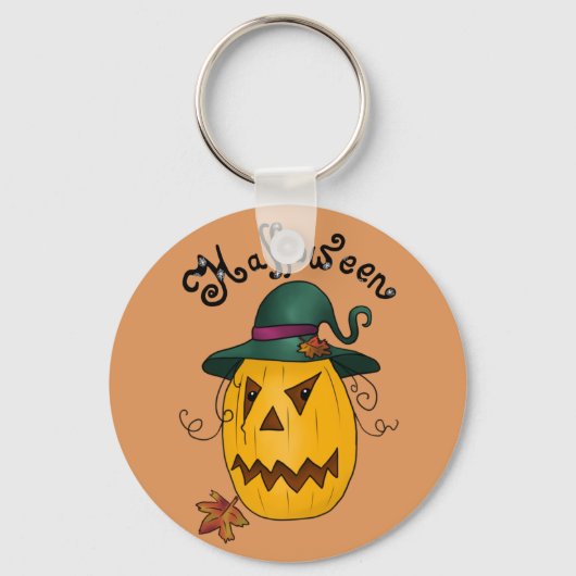 Kürbiskopf Schlüsselanhänger (Vorderseite)