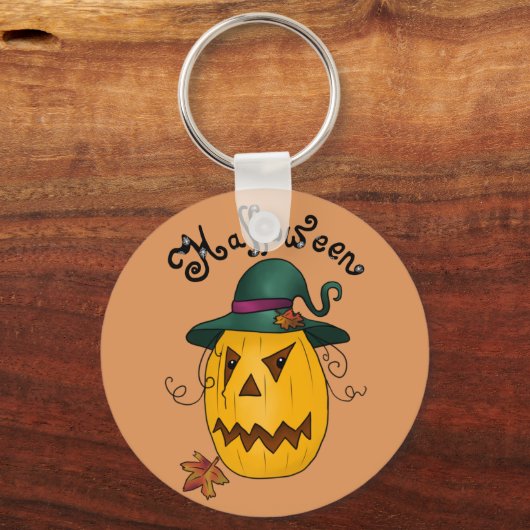 Kürbiskopf Schlüsselanhänger (Vorderseite)