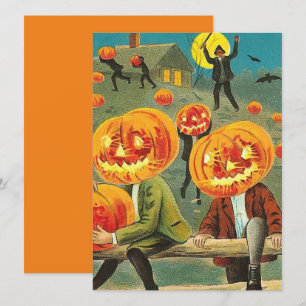 Kürbisköpfe-Diebe Halloween Vintage