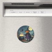 Kürbiskopferhexe Magnet (In Situ (Geschirrspüler))
