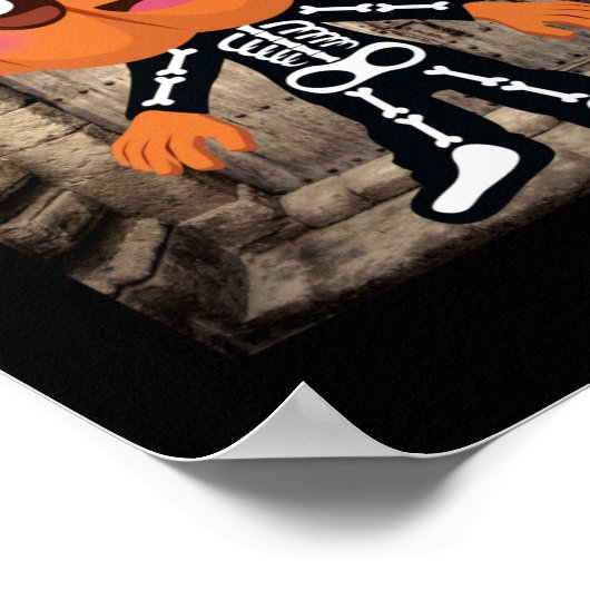 Kürbiskopffelster Poster (Ecke)