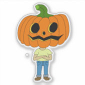 Kürbiskopfling Aufkleber (Vorderseite)