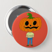 Kürbiskopfling Button (Vorne & Hinten)