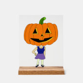 Kürbiskopflöte Acrylschild (Vorderseite)