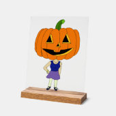 Kürbiskopflöte Acrylschild (Winkel)