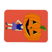 Kürbiskopflöte Magnet (Horizontal)