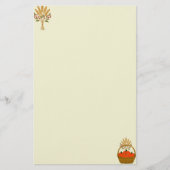 Kürbiskorb Briefpapier (Vorderseite)