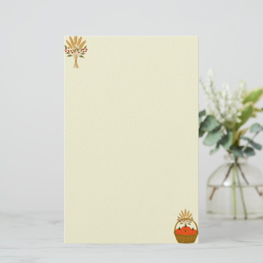 Kürbiskorb Briefpapier (Stehend Vorderseite)