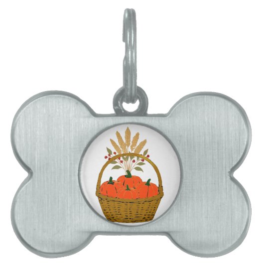 Kürbiskorb des Herbstes Tiermarke (Vorderseite)
