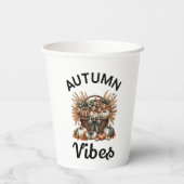 Kürbiskorb für Herbst Pappbecher (Rückseite)