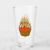 🎃 Kürbiskorb und Herbstweizen Glas (Rückseite)
