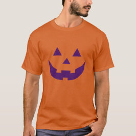 Kürbiskostüm der lila Kürbislaterne Halloween T-Shirt