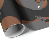 Kürbiskrähen Geschenkpapier (Rolleneckpunkt)