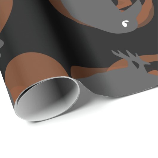 Kürbiskrähen Geschenkpapier (Rolleneckpunkt)