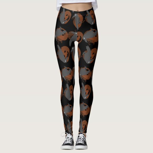 Kürbiskrähen Leggings (Vorderseite)