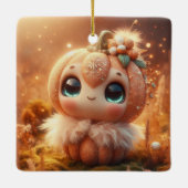 Kürbiskreatur Keramikornament (Rückseite)