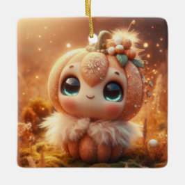 Kürbiskreatur Keramikornament