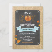 Kürbiskreide Einladung (Vorderseite)