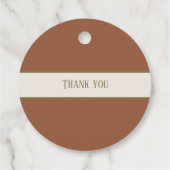 Kürbiskreide Herbstinkinspirivität Hochzeitsfall Geschenkanhänger (Rückseite)