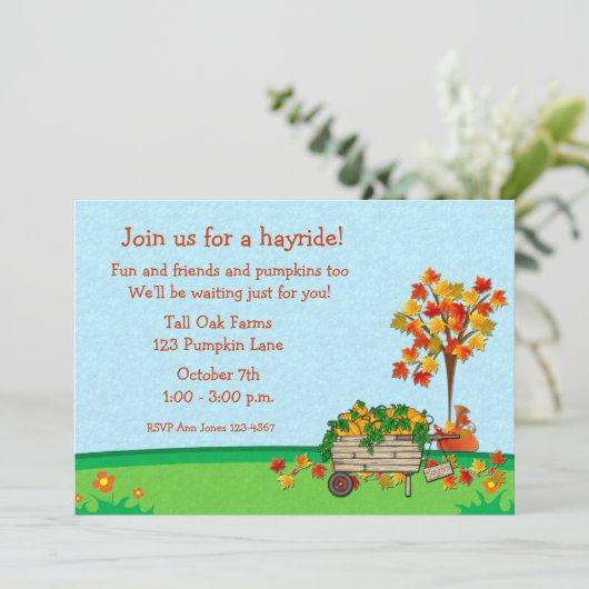 Kürbiskröte Einladung (Stehend Vorderseite)