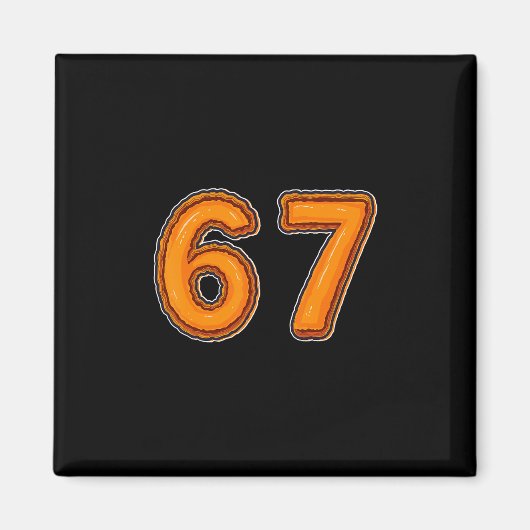 Kürbiskuchen 6 7 Thanksgiving-Abendessen-Meme Magnet (Vorne)