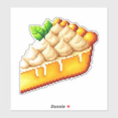 Kürbiskuchen aufkleber (Blatt)