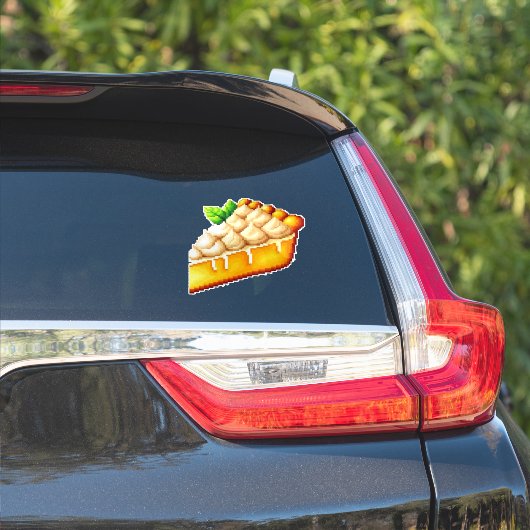 Kürbiskuchen aufkleber (Auto Seite)