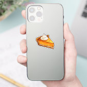 Kürbiskuchen aus Cartoon Aufkleber (Telefon)
