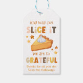 Kürbiskuchen-Dankeschön-Geschenkanhänger Geschenkanhänger (Vorderseite)