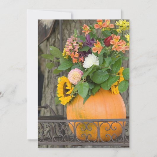 Kürbiskuchen Dankeskarte (Vorderseite)