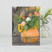 Kürbiskuchen Dankeskarte (Stehend Vorderseite)