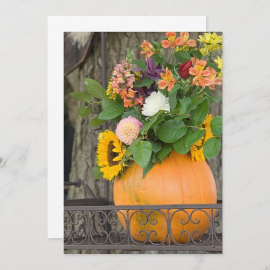 Kürbiskuchen Dankeskarte (Vorne/Hinten)