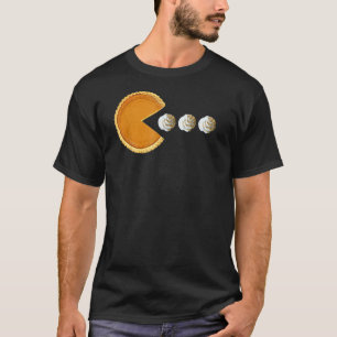 Kürbiskuchen Eating Cream Boys Thanksgivin T-Shirt