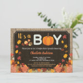 Kürbiskuchen Einladung (Stehend Vorderseite)