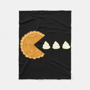 Kürbiskuchen-Gamer-Erntedankfest Fleecedecke