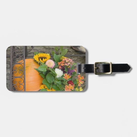 Kürbiskuchen Gepäckanhänger (Vorderseite horizontal)