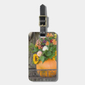 Kürbiskuchen Gepäckanhänger (Vorderseite vertikal)