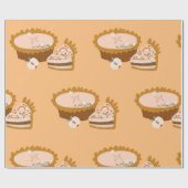 Kürbiskuchen Geschenkpapier (Flach)