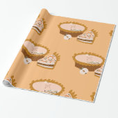Kürbiskuchen Geschenkpapier (Ungerollt)
