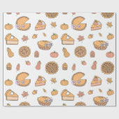 Kürbiskuchen-Geschenkpapier Geschenkpapier (Flach)