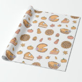 Kürbiskuchen-Geschenkpapier Geschenkpapier (Ungerollt)