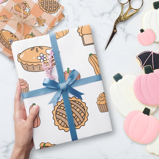 Kürbiskuchen-Geschenkpapier Geschenkpapier
