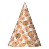 Kürbiskuchen-Gingham Partyhütchen (Links)