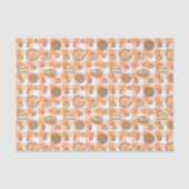 Kürbiskuchen-Gingham-Seidenpapier Seidenpapier (Vorderseite)