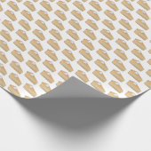 Kürbiskuchen handgemalt Fallmuster Geschenkpapier (Ecke)