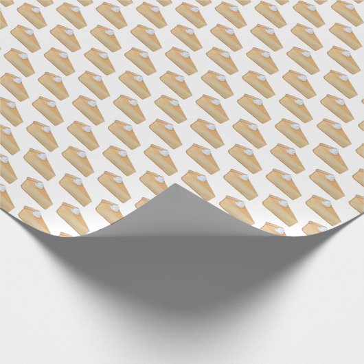 Kürbiskuchen handgemalt Fallmuster Geschenkpapier (Ecke)