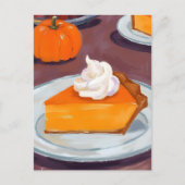 Kürbiskuchen | Happy Thanksgiving Feiertagspostkarte (Vorderseite)
