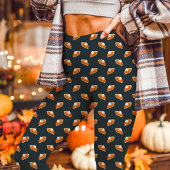 Kürbiskuchen Herbst Thanksgiving Navy Leggings