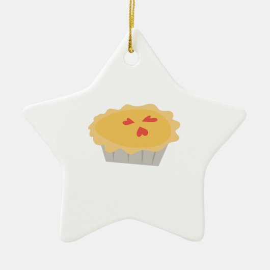 Kürbiskuchen Keramikornament (Vorne)