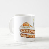 Kürbiskuchen-Kerze zum Feiern Kaffeetasse (Vorderseite Links)